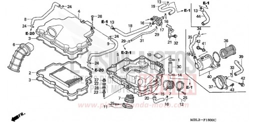 FILTRE A AIR NT650VW de 1998